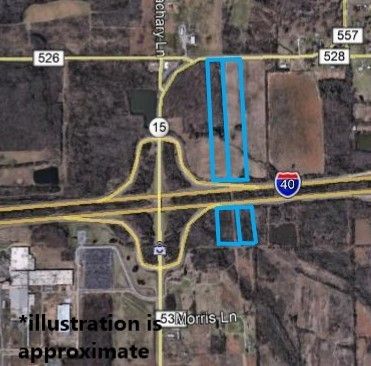 Remington and I-40 East Commercial Development Land: 00 Remington Road Ramp, Lonoke, AR 72086